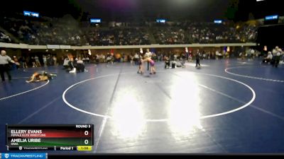 87 lbs Round 3 - Ellery Evans, Female Elite Wrestling vs Amelia Uribe, Iowa