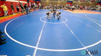 100 lbs Quarterfinal - Conner Chancellor, Salina Wrestling Club vs Caleb Higgins, Bristow Youth Wrestling