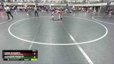 128 lbs 3rd Place Match - Alexander Knowles, Askren Wrestling Academy vs Caden Schwartz, Oregon Youth Wrestling Club