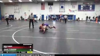 157 lbs Quarterfinal - David Cushman, Wisconsin-Platteville vs Ben Faber, Loras
