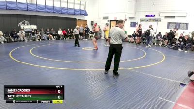 285 lbs Cons. Round 3 - Tate McCauley, Tioga vs James Crooks, Akron