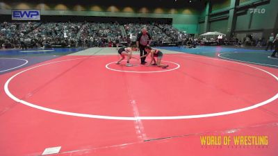 100 lbs Consi Of 8 #2 - Brooklynn Garza, Red Wave Wrestling vs Marley Eldred, Grizzly Wrestling Club