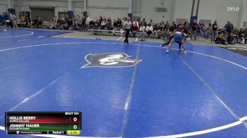 165 lbs Cons. Round 1 - Johnny Mauer, Elizabethtown vs Hollis Berry, Elmira College