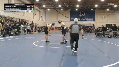 285 lbs Semifinal - Jaxon Yang, Windsor vs Nicholas Esparo, Amity