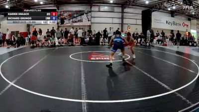74 kg Champ. Round 2 - Kaiden Knaack, Burg Training Center vs Richard Grungo, Lehigh Valley Wrestling RTC