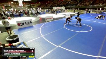 157 lbs Champ. Round 2 - Isaac Lopez-Gutierrez, Buhach Colony High School Wrestling vs Joshua Gutierrez, Fremont High School Wrestling