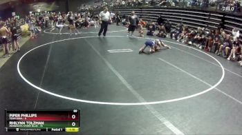 89 lbs Round 3 (4 Team) - Piper Phillips, Team Iowa vs Rhilynn Tolzman, Minnesota Storm Blue