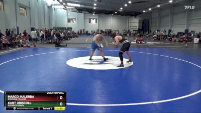 285 lbs Quarterfinal - Marco Malerba, Roanoke College vs Kurt Driscoll, Elizabethtown