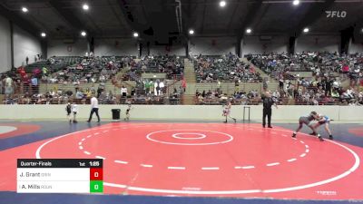 81 lbs Quarterfinal - Jacob Grant, Grindhouse Wrestling vs Aviyahn Mills, Roundtree Wrestling Academy