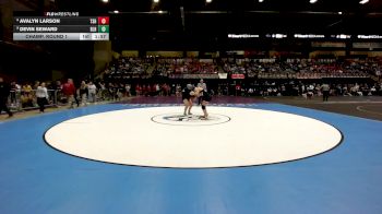140 lbs Champ. Round 1 - Devin Seward, Basehor-Linwood HS vs Avalyn Larson, Topeka-Seaman HS