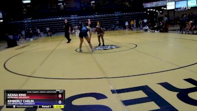 155 lbs Semifinal - Azana King, Schreiner University vs Kimberly Carlin, Colorado Mesa University