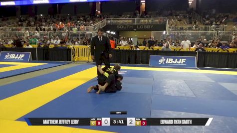 Matthew Jeffrey Leiby vs Edward Ryan Smith 2025 Pan Kids Jiu-Jitsu IBJJF Championship