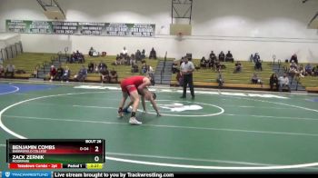 141 lbs Quarterfinal - Benjamin Combs, Bakersfield College vs Zack Zernik, Moorpark