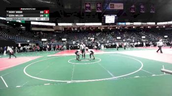 130 lbs Cons. Round 2 - Ezra Miller, CPWA vs Rory Webb, BKW1