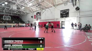 285 lbs Champ. Round 1 - Angel Andrade, East Los Angeles College vs Andrew Thomas, Sacramento City College