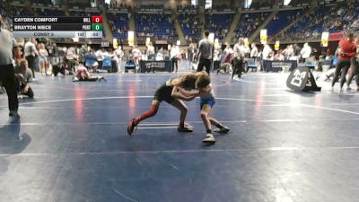 70 lbs Consy 5 - Cayden Comfort, Williamsport vs Brayton Niece, Port Allegany