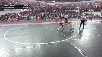 100 lbs Semifinal - Ari McKenna, Maverick Training Center vs Blake Briese, Amery Youth Wrestling