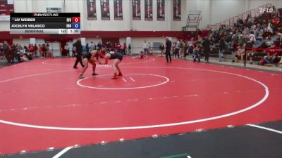 145 lbs Semifinal - Liv Weiber, Simon Fraser University vs Jocelyn Velasco, Eastern Oregon University