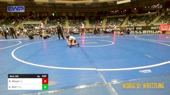 73 lbs Semifinal - Beckett Moyer, Moyer Elite vs Kasen Karl, Greater Heights Wrestling