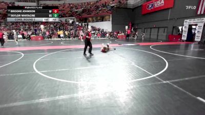 135 lbs Cons. Round 2 - Brooke Johnson, Wrestling Factory vs Taylor Whitacre, West Salem/Bangor