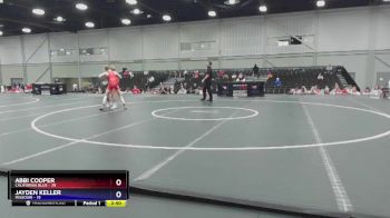 110 lbs Placement Matches (8 Team) - Abbi Cooper, California Blue vs Jayden Keller, Missouri