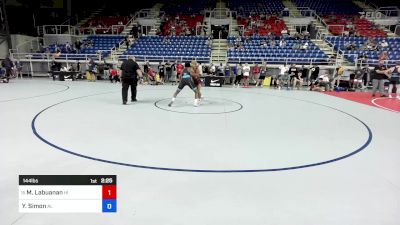 144 lbs Rnd Of 64 - Mikah Labuanan, HI vs Yanik Simon, AL