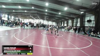 95 lbs Cons. Round 3 - Xavier Fowler, Davis Wrestling Club vs Breckan Blaze Page, Stallions Wrestling Club