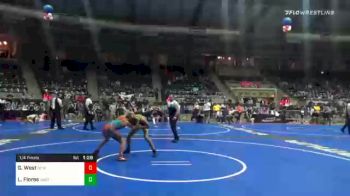 105 lbs Quarterfinal - Gerimiah West, New Mexico Wolfpack vs Luis Flores, Unattatched