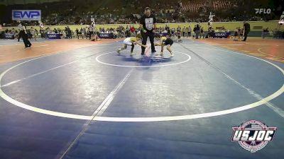 52 lbs Quarterfinal - Gunnar Brown, Duncan Demon Wrestling vs Baker James, Cowboy Wrestling Club