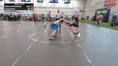 84-88 lbs Round 1 - Brielle Richardson, Central Kentucky Wrestling Club vs Lucas Pipito, Contenders