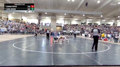 AA 157 lbs Champ. Round 1 - Luke Athoe, Green Hill High School vs Logan Potts, Stewarts Creek High School