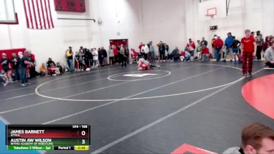 106 lbs Champ. Round 1 - Austin AW Wilson, Rhyno Academy Of Wrestling vs James Barnett, Attica
