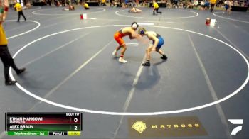 145 Championship Bracket Champ. Round 2 - Alex Braun, Woodbury vs Ethan Mangowi, Farmington