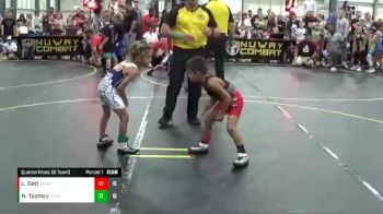 43 lbs Quarterfinals (8 Team) - Najm Toomey, Steel Valley vs Liam Gatt, Backyard Brawlers