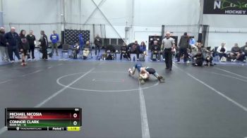 64 lbs Semis (4 Team) - Connor Clark, River WC vs Michael Nicosia, Mat Assassins