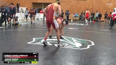 184 lbs Semifinal - Adrian Chavez-Morales, Sacramento City College vs Adrian Garcia, Fresno City College