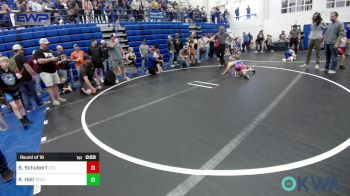 61 lbs Round Of 16 - Baker Schubert, Chandler Takedown Club vs Kash Hall, Tecumseh Youth Wrestling