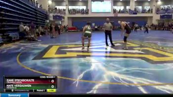 132 lbs Cons. Round 1 - Nate Vergauwen, Mendon HS vs Zane Stechschulte, COLUMBUS GROVE