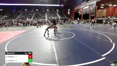 69 lbs Round Of 16 - Dracen Pollock, Eastside United WC vs Aspen Frasier, Westside WC