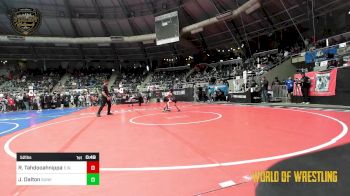 52 lbs Consi Of 8 #2 - Rivers Tahdooahnippah, Elgin Wrestling vs Jase Dalton, Sunkist Kids Monster Garage