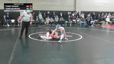 157 lbs Round Of 16 - Tommy Riordan, Hingham vs James Delorfano, Woburn