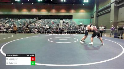 285 lbs Quarterfinal - Dmarian Lopez, Western Wyoming vs Sloan Welch, Wisconsin-Eau Claire