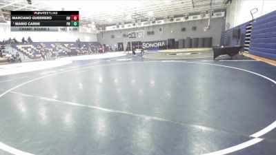 190 lbs Champ. Round 2 - Mario Carini, Poway Wrestling vs Marciano Guerrero, Blackhawk Wrestling