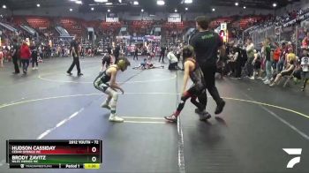 72 lbs Cons. Round 4 - Brody Zavitz, Niles Vikings WC vs Hudson Cassiday, Cedar Springs WC