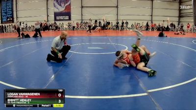 130 lbs Rd# 4- 2:00pm Friday Final Pool - Emmitt Henley, VA Team Predator vs Logan VanWagenen, Maryland GOLD