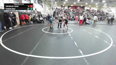 165 lbs Champ. Round 1 - Nicholas Tatar, Palm Desert vs Avram Diaz, Aquinas