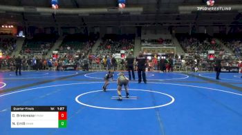 55 lbs Quarterfinal - Drew Brinkmeier, Team Punisher (TX) vs Nico Emili, Redhawk