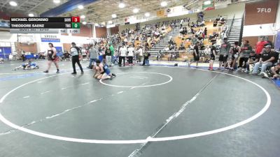 83-89 lbs Round 3 - Theodore Saenz, Threshold Wrestling Club vs Michael Geronimo, Lion Of Judah Wrestling Academ