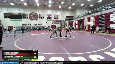 141 lbs Cons. Semi - Luke Schubert, Kuna Middle School vs Elisandro Espinoza, Lone Star Middle School