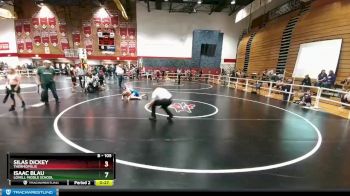 120 lbs Quarterfinal - Mason Backer, Lander Middle School vs Jonathan Thomas, Worland Middle School